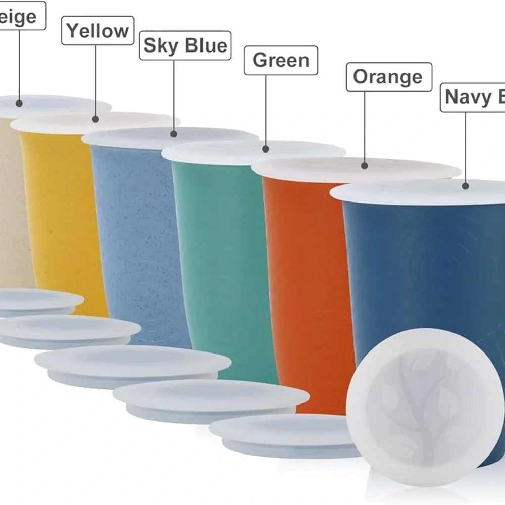 6pc Wheat Straw Cups Set
